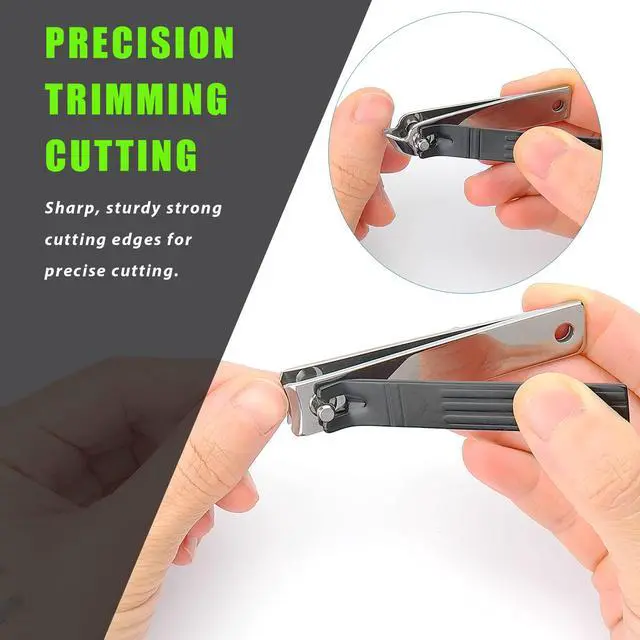 Alt view image 5 of 7 - Heavy Duty Podiatrist Toenail Clippers for Thick and Ingrown Nails, Toe Nail Clippers Sets for Men Women Seniors, Stainless Steel 4PCS