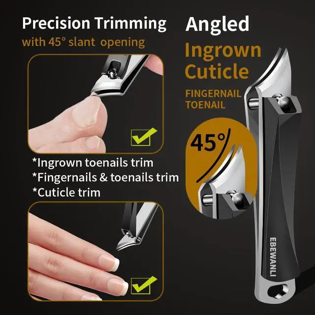 Alt view image 3 of 6 - Ingrown Toenail Clippers, Stainless Steel Slanted Curved Blade