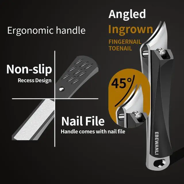 Alt view image 4 of 6 - Ingrown Toenail Clippers, Stainless Steel Slanted Curved Blade