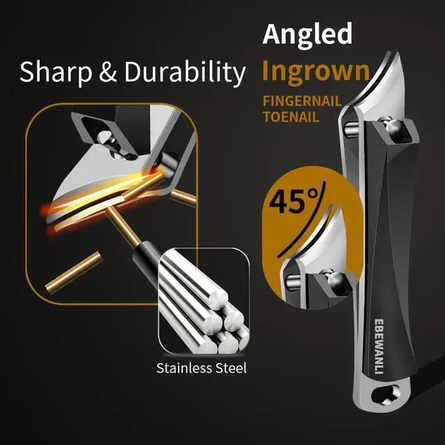 Alt view image 5 of 6 - Ingrown Toenail Clippers, Stainless Steel Slanted Curved Blade