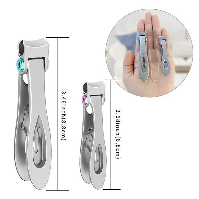 Alt view image 2 of 7 - Nail Clippers Set,Fingernail Toenail Clippers for Thick Nails,Nail Clipper for Adult Men Women Seniors
