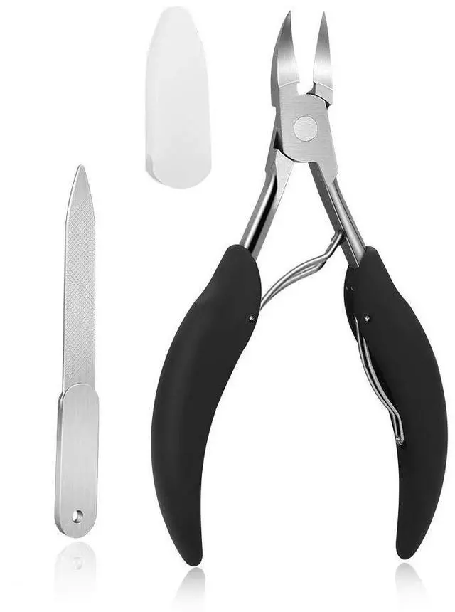 Main image of Toenail Clipper is for Thick and ingrown toenails. Its Long-Handled Stainless Steel Scissors and Files Meet The Trimming Needs of Adults and The Elderly with Thick toenails.