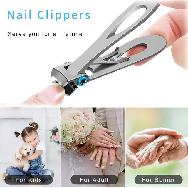 Alt view image 7 of 7 - Nail Clippers Set,Fingernail Toenail Clippers for Thick Nails,Nail Clipper for Adult Men Women Seniors