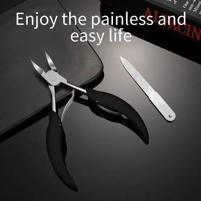 Alt view image 2 of 6 - Toenail Clipper is for Thick and ingrown toenails. Its Long-Handled Stainless Steel Scissors and Files Meet The Trimming Needs of Adults and The Elderly with Thick toenails.