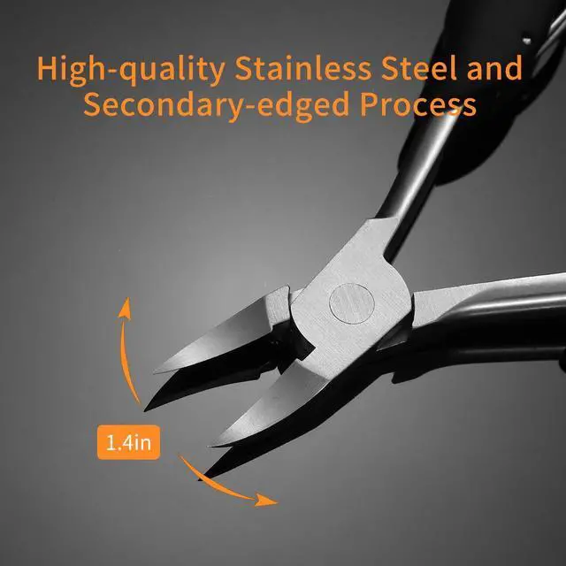 Alt view image 4 of 6 - Toenail Clipper is for Thick and ingrown toenails. Its Long-Handled Stainless Steel Scissors and Files Meet The Trimming Needs of Adults and The Elderly with Thick toenails.