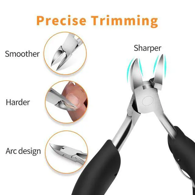 Alt view image 5 of 6 - Toenail Clipper is for Thick and ingrown toenails. Its Long-Handled Stainless Steel Scissors and Files Meet The Trimming Needs of Adults and The Elderly with Thick toenails.
