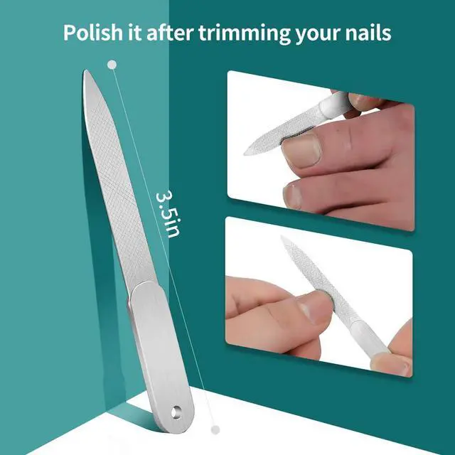 Alt view image 6 of 6 - Toenail Clipper is for Thick and ingrown toenails. Its Long-Handled Stainless Steel Scissors and Files Meet The Trimming Needs of Adults and The Elderly with Thick toenails.