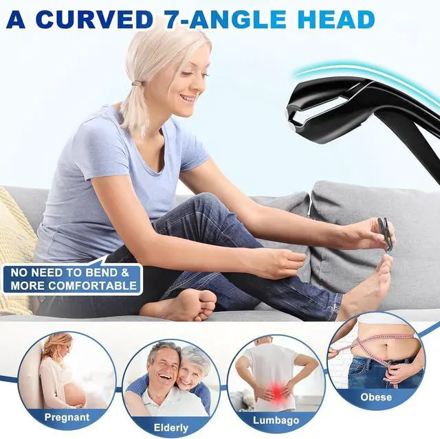 Alt view image 2 of 7 - Toenail Clippers for Seniors Thick Toenails, 2026 Upgrade Angled Nail Clipper for Seniors, Toe Nail Clippers for Men with Wide Jaw Opening, Heavy Duty Fingernail Clipper