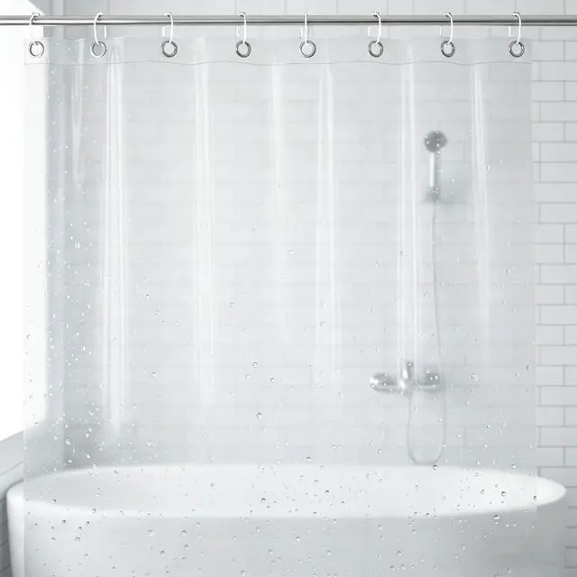 Main image of Clear Shower Curtain - Fitted liners for baths and showers, Bathroom Liner