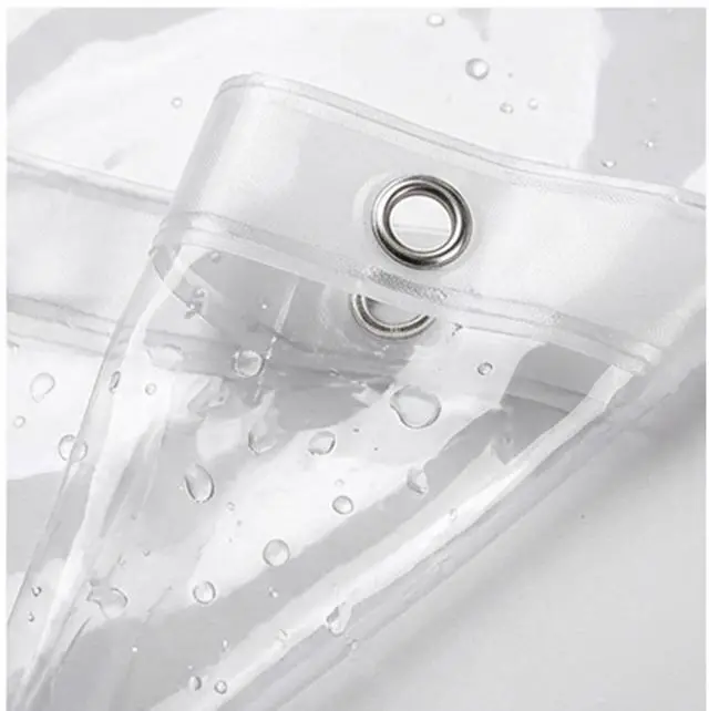 Alt view image 3 of 6 - Clear Shower Curtain - Fitted liners for baths and showers, Bathroom Liner