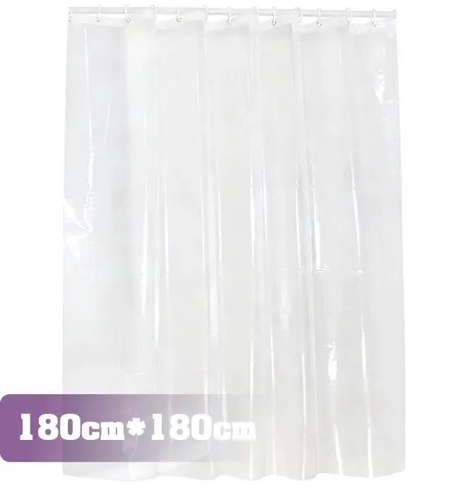 Alt view image 2 of 6 - Clear Shower Curtain - Fitted liners for baths and showers, Bathroom Liner