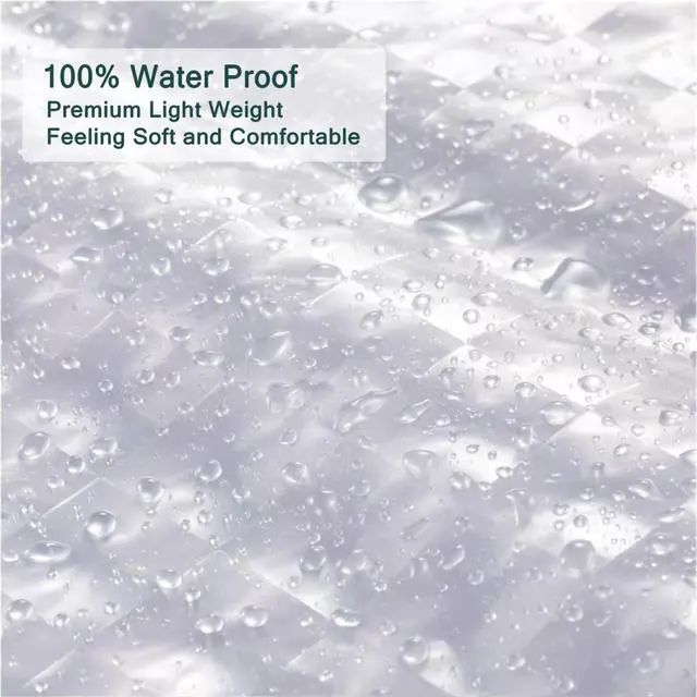 Alt view image 3 of 5 - EVA Clear Shower Curtain Liner,3D Plastic 5G Shower Liners with 12 Rustproof Metal Grommets and Weighted Magnets, Waterproof Duty Shower Curtains for Shower Bathroom 72 x 72