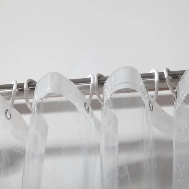 Alt view image 2 of 7 - PEVA 4G Shower Curtain Liner (Pack of 2),Bathroom Liner,72 Inch by 72 Inch - Clear