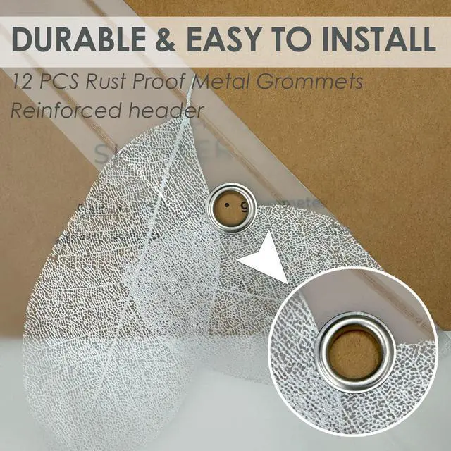Alt view image 6 of 7 - Silver Leaf Plastic Shower Curtain Liner, Waterproof, 70x72 in