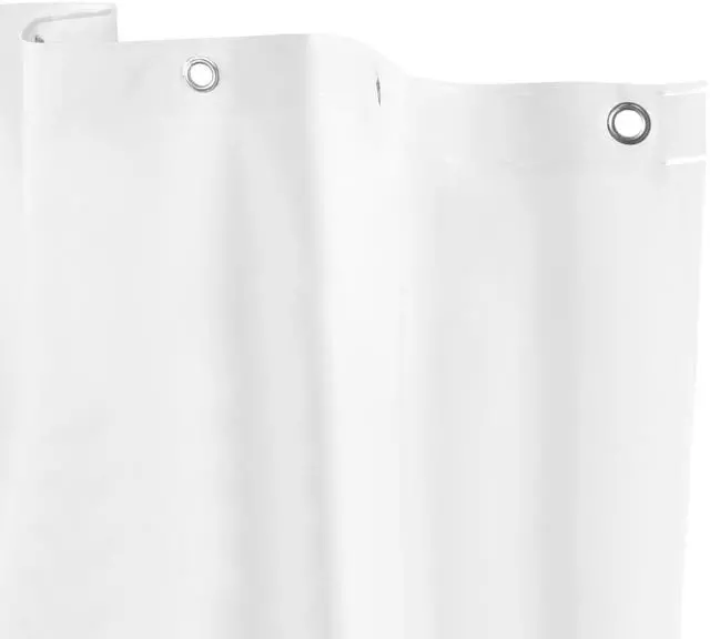 Main image of KN61469 Medium Weight 5 Gauge Extra Long Waterproof PEVA Shower Curtain Liner with Rust-Resistant Metal Grommets and Weighted Magnetic Hem for Bathroom, 70" W x 78" H, White