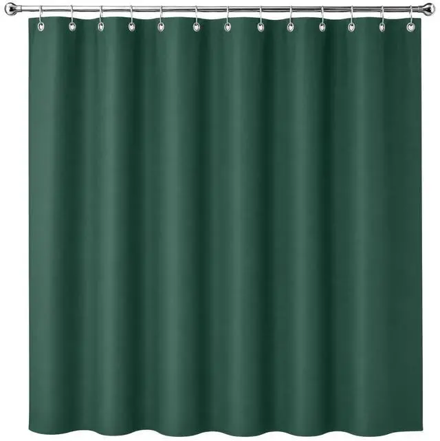 Main image of Premium 6 Gauge EVA Shower Curtain Liner - PVC Free Magnetized Bottom Odorless with Rustproof Grommets (Hunter Green)