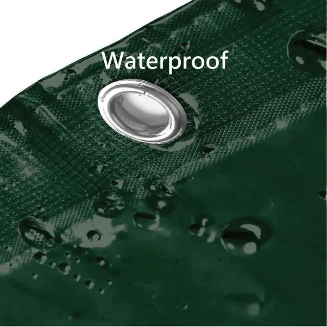 Alt view image 6 of 7 - Premium 6 Gauge EVA Shower Curtain Liner - PVC Free Magnetized Bottom Odorless with Rustproof Grommets (Hunter Green)