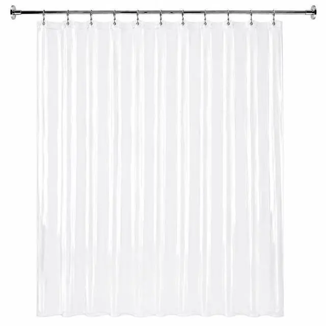 Main image of Fomaily Shower Curtain Liner - Water Resistant - PEVA - Non-Toxic - Eco-Friendly - No Chemical Odor - Rust Proof Grommets 72x72