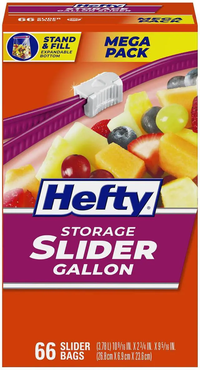 Main image of Slider Storage Bags, Gallon Size, 66ct
