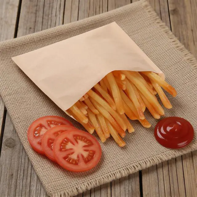 Alt view image 3 of 6 - Paper Sandwich Bags 100 Pack, Grease-Resistant Kraft Snack Bags, Pastry Bags for Cookies Treats, Bread, Fries, Muffins (5.9x6.69 Inch)