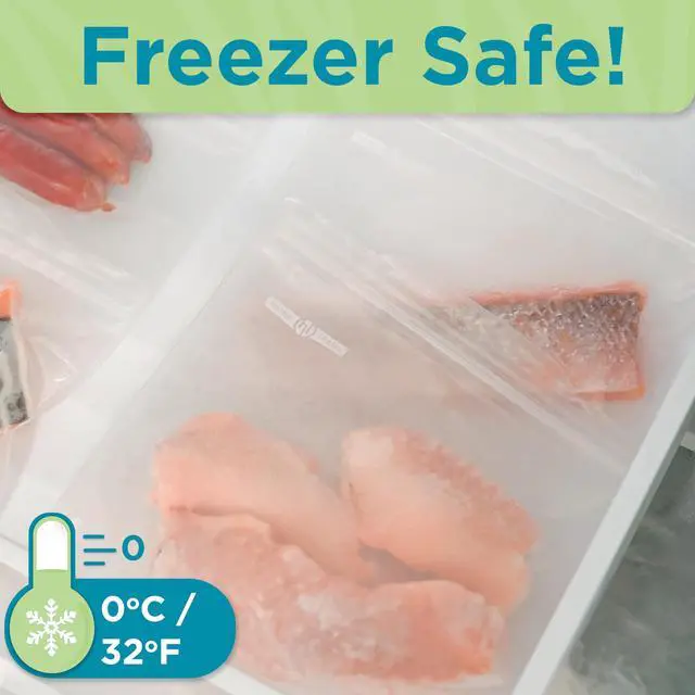 Alt view image 4 of 7 - Reusable Sandwich Bags Leak Proof Food Storage for Snacks & More 24 Bags, 7 Inch Width