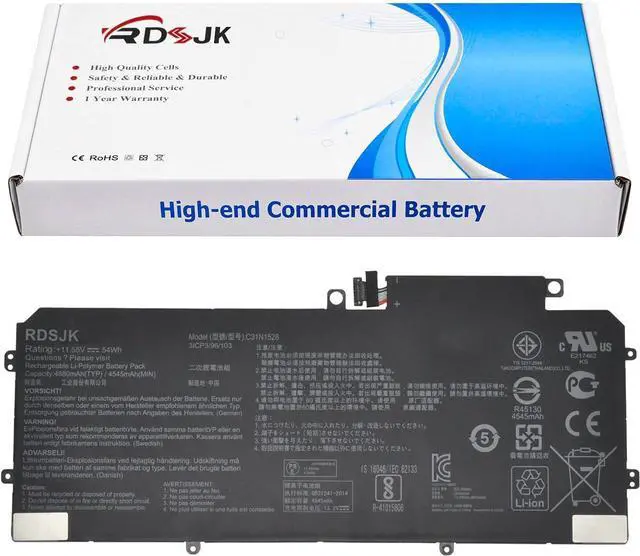 Main image of C31N1528 Laptop Battery for Asus ZenBook Flip UX360 UX360C UX360CA UX360UA UX360CA-C4008T C4028T C4041T FC060T UBM1T UX360UA-1A 1B 1C Series 3ICP3/96/103 0B200-02080100 0B200-00730200 11.55V 54Wh