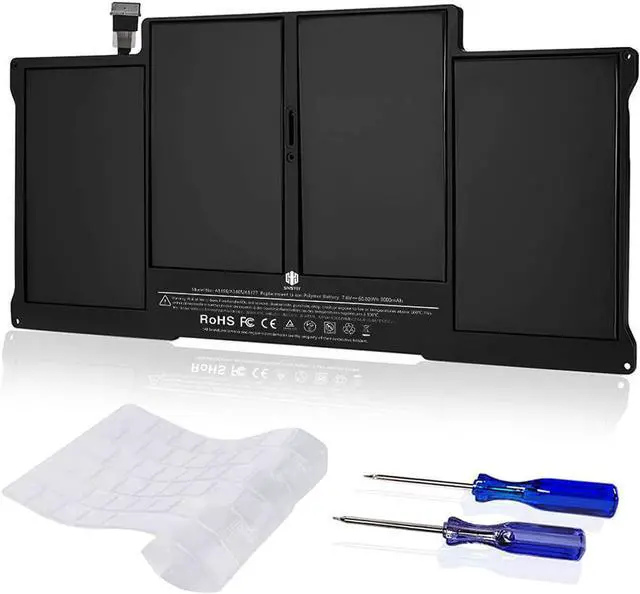 Main image of Replacement Battery for MacBook Air 13 inch A1466 (Mid 2012, Mid 2013, Early 2014, Early 2015,2017) A1369(Late 2010, Mid 2011) 8000mAh Laptop Battery for Apple MacBook Air A1496 A1377 A1405 Battery