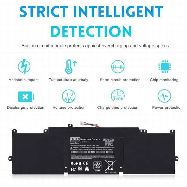 Alt view image 3 of 5 - 10.8V Battery for HP Chromebook 11-2101nf 11-2100nd 11-2100nr 11-2110nr N2830 N2840