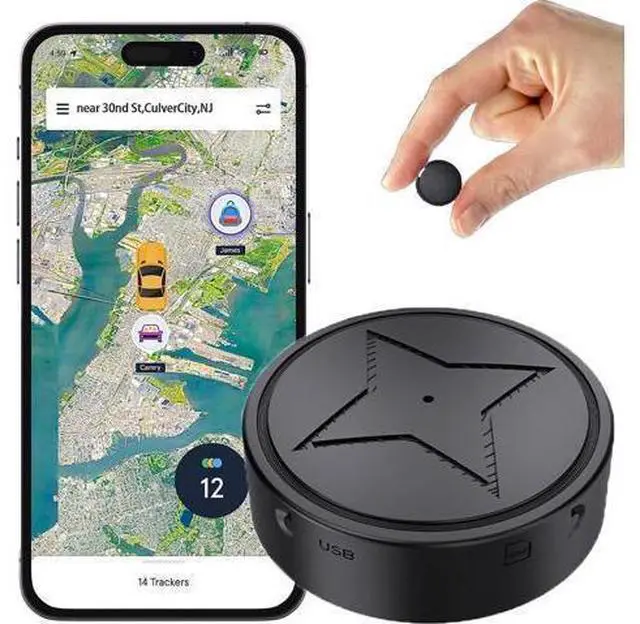 Alt view image 8 of 14 - Vehicle GPS Tracker, GPS Strong Magnetic Vehicle Loss Prevention Tracker, No Subscription Required - Magnetic Minimum GPS Tracker Locator Real Time, Anti-theft Micro GPS Tracking Device with Free Apps