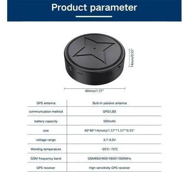 Alt view image 11 of 14 - Vehicle GPS Tracker, GPS Strong Magnetic Vehicle Loss Prevention Tracker, No Subscription Required - Magnetic Minimum GPS Tracker Locator Real Time, Anti-theft Micro GPS Tracking Device with Free Apps