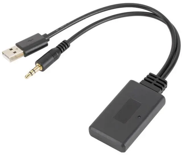 Alt view image 2 of 2 - Car CD Player Stereo 3.5mm AUX Audio Output USB Wireless Bluetooth Music 5.0 Adapter Receiver