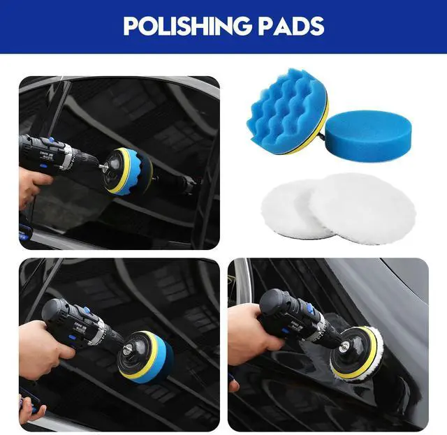 Alt view image 10 of 13 - 34Pcs Car Detailing Kit, Car Detailing Brush Set, Car Wash Cleaning Kit, Car Detailing Brushes, Professional Car Care Kit for Interior Exterior Wheels, Blue