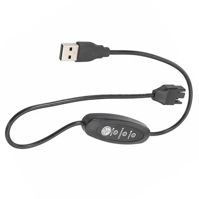 Alt view image 4 of 4 - USB 5V To 12V Boost Fan Cable Adjustable USB To 4 Pin Fan Cable 3 Gears Adjustable Speeds USB To 12V Chassis Fan Cable