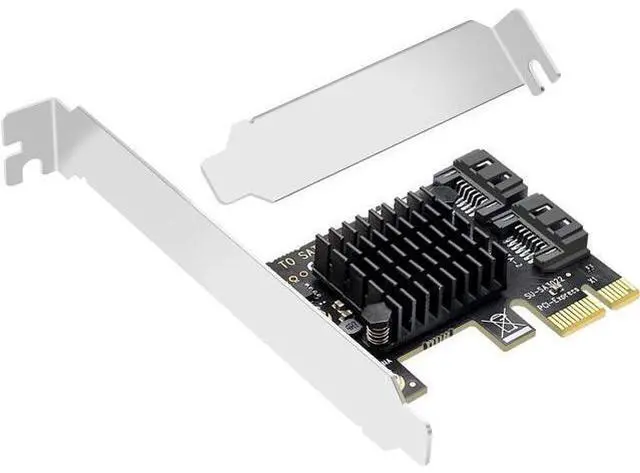 Main image of Deuninker PCIe x1 to SATA Expansion Card, 2-Port SATA 3.0 SSD/HDD Adapter, Internal Converter for Desktop PCs, Bootable System Drive Support