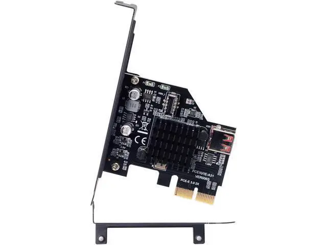 Alt view image 3 of 7 - Deuninker USB 3.1 Front Panel Socket USB 2.0 to PCI-E Express Card Adapter for Motherboard