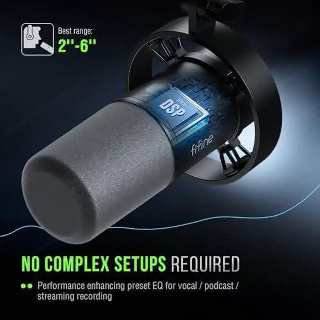 Alt view image 5 of 7 - Deuninker Over-Ear Wired Headset and XLR/USB Dynamic Microphone, Gaming Headset with 7.1 Surround Sound, Detachable Microphone, Studio Metal Mic with Mute, Headphone Jack for Vocal Recording (H9+K688)