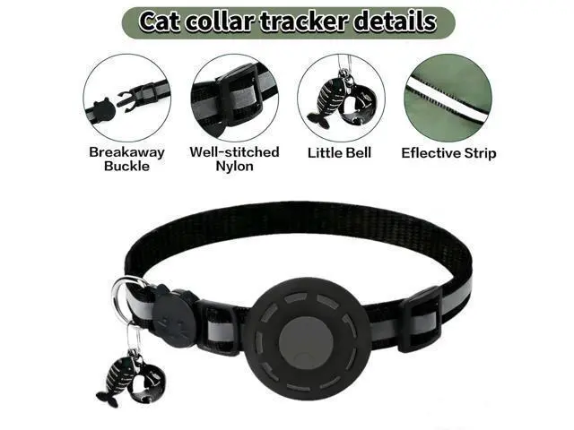 Alt view image 4 of 7 - Pet Tracker,GPS Collar for Cats (iOS Only) Smart tag,Waterproof Compatible with Apple Find My,No Monthly Fee,Advanced Tracking Solution Smart Collar for Pet Safety Ideal Small Large Cats