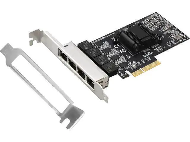 Alt view image 5 of 7 - Dual-Port PCIe X4 Gigabit Network Card 1000M PCI Express Ethernet Adapter with Intel 82576 Two Ports LAN NIC Card for Support PXE SR-IOV for Windows/Windows Server/Linux/Freebsd/DOS with Low Profile