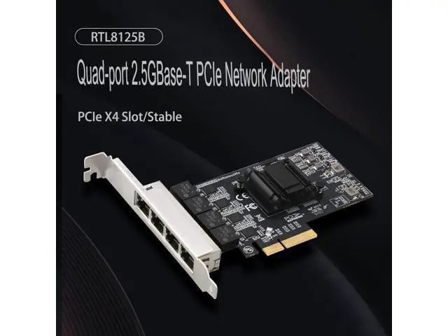 Alt view image 6 of 7 - Dual-Port PCIe X4 Gigabit Network Card 1000M PCI Express Ethernet Adapter with Intel 82576 Two Ports LAN NIC Card for Support PXE SR-IOV for Windows/Windows Server/Linux/Freebsd/DOS with Low Profile