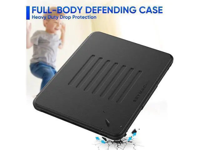 Alt view image 6 of 7 - Deuninker Case for iPad Pro 11 inch (M4) 2024, Auto Sleep/Wake Case with Magnetic Multi-Angles Stand, Card Slot, Black