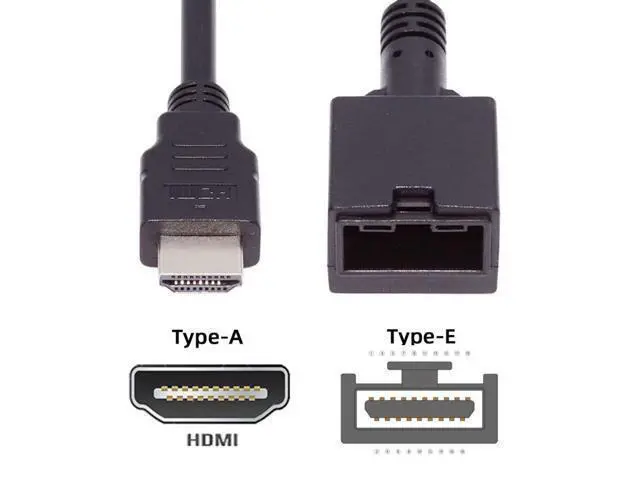Alt view image 6 of 7 - Deuninker HDMI 1.4 Type A to Type-E Socket Video Audio 4K Cable for Automotive Connection System Grade Connector 0.5M