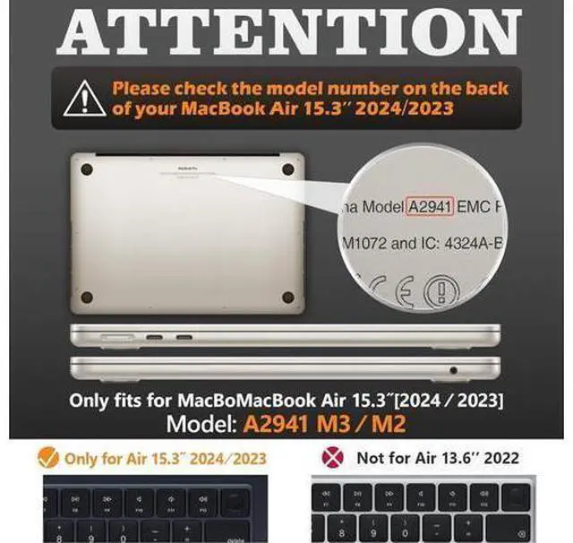 Alt view image 2 of 7 - Deuninker Case for MacBook Air 15 inch 2025-2023 Release A3241 A3114/A2941 M4-M2 Chip, Shock-Absorbing Protection with Folding Stand &Mouse Pad/Bag Case for MacBook Air 15'' (Purple)