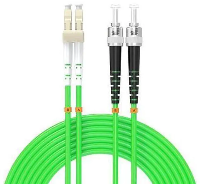 Main image of Deuninker Fiber Patch Cable lc to st UPC om5 40Gb/100GB/giga-bit multimode Duplex Jumper MMF 50/125?m LSZH Fiber Optic Cord,8Meters/26.2ft