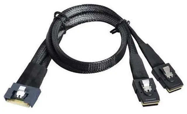 Main image of Deuninker SlimSAS SFF-8654 8i 4.0 to Dual SAS 8087 Cable 32AWG 24G High-Speed Server Internal Cable with Anti-Misdirection Design (0.5M)