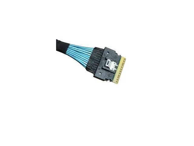 Alt view image 3 of 6 - Deuninker SlimSAS 8X to 2*oCuLink 4X,SFF-8654 74pin to 2*SFF-8611 36pin Cable 80cm(Broadcom MPN 05-60001-00CBL-SAST-1154-85)