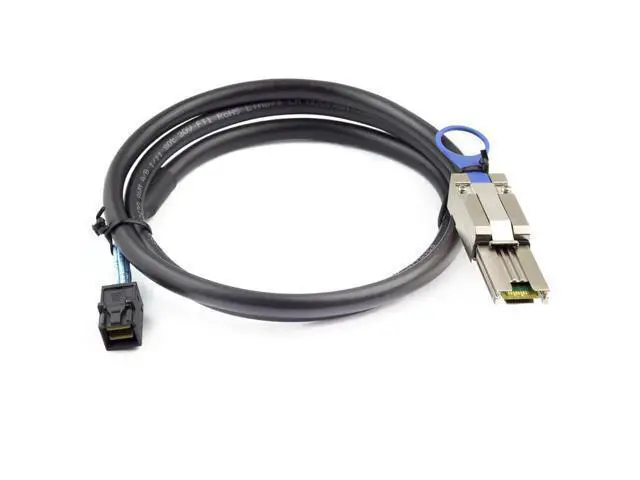 Alt view image 3 of 4 - Deuninker Mini SAS HD SFF-8088 to SFF-8643 Internal External Server Cable \u2013 6Gbps High Speed 28AWG Data Cable, Black Flat Connector (3m)