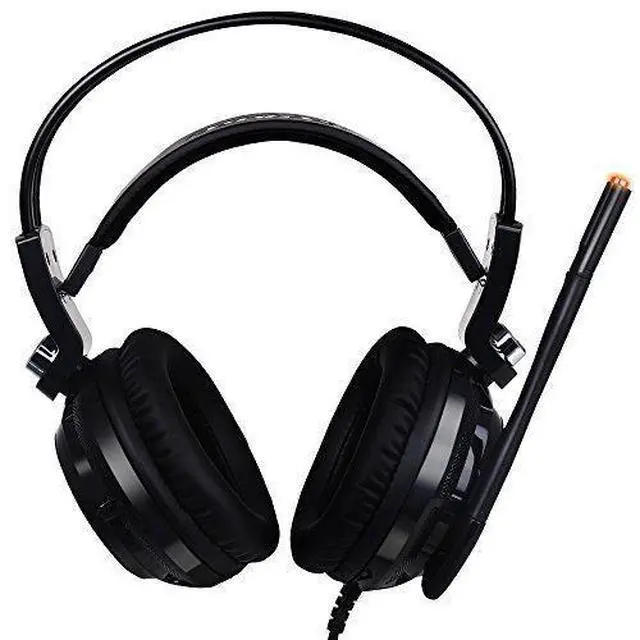 Alt view image 3 of 5 - SOMIC G941 Gaming Headset,7.1 Virtual Surround Sound USB Lightweight Over Ear Headphone with Mic,Volume Control,LED Light