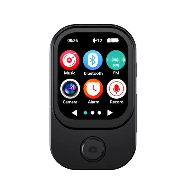 Alt view image 2 of 6 - QURO Colour Screen Bt Mp3/4 Player Camera Take Photos Viedos E-Book Clock Built-in Speaker Video Playback Hd Recording Hifi Audio white 16GB