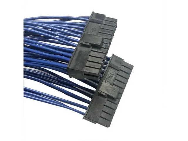Alt view image 4 of 4 - 5X Set ATX 24Pin 1 to 2 Power Extension Cable PSU Male to Female Y Splitter TOP