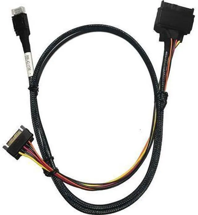 Main image of Deuninker oCuLink 4X to U.2 NVMe SSD,SFF-8611 to SFF-8639 Cable with Power 100cm(CBL-SAST-0956)
